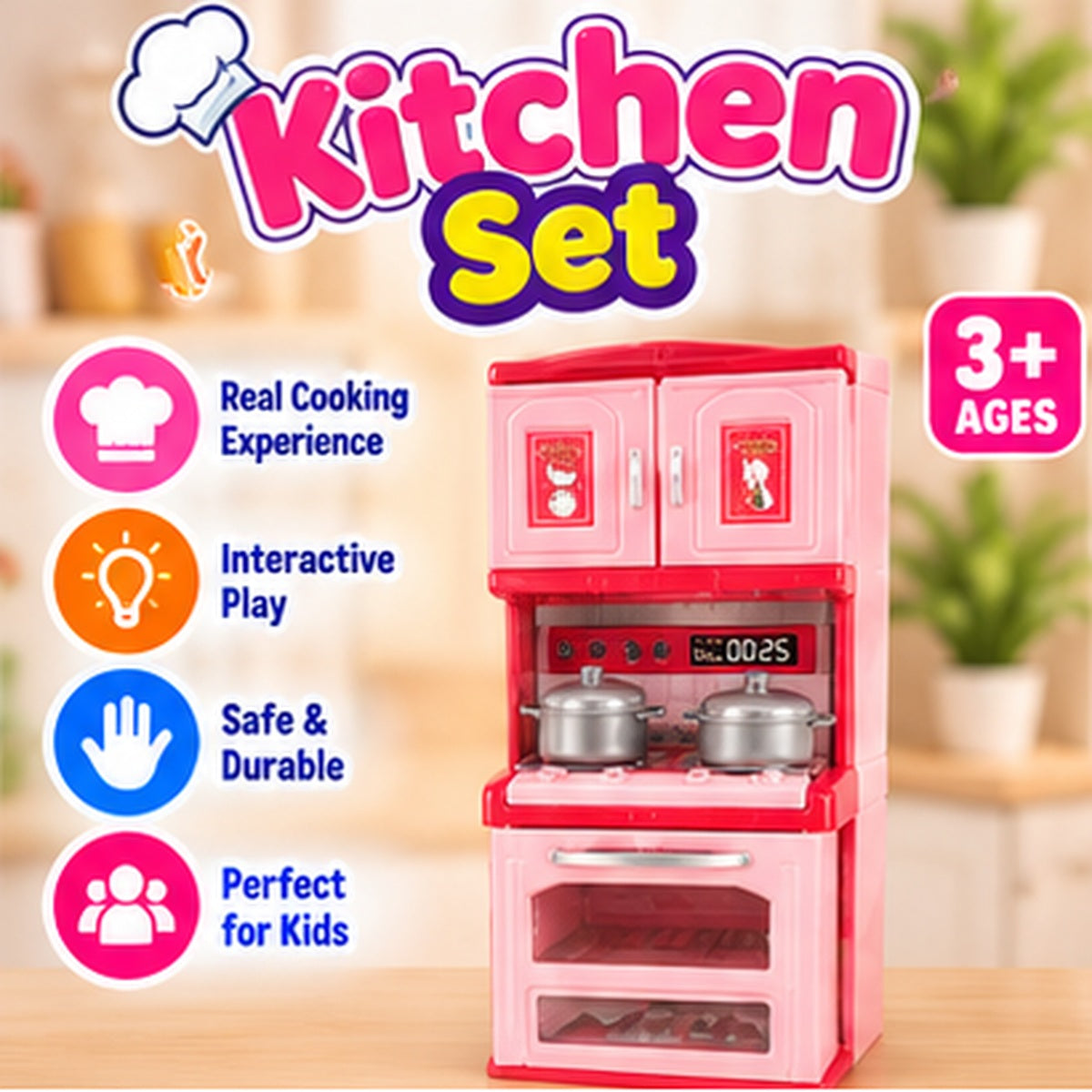 Interactive Miniature Cooking & Pretend Play Set