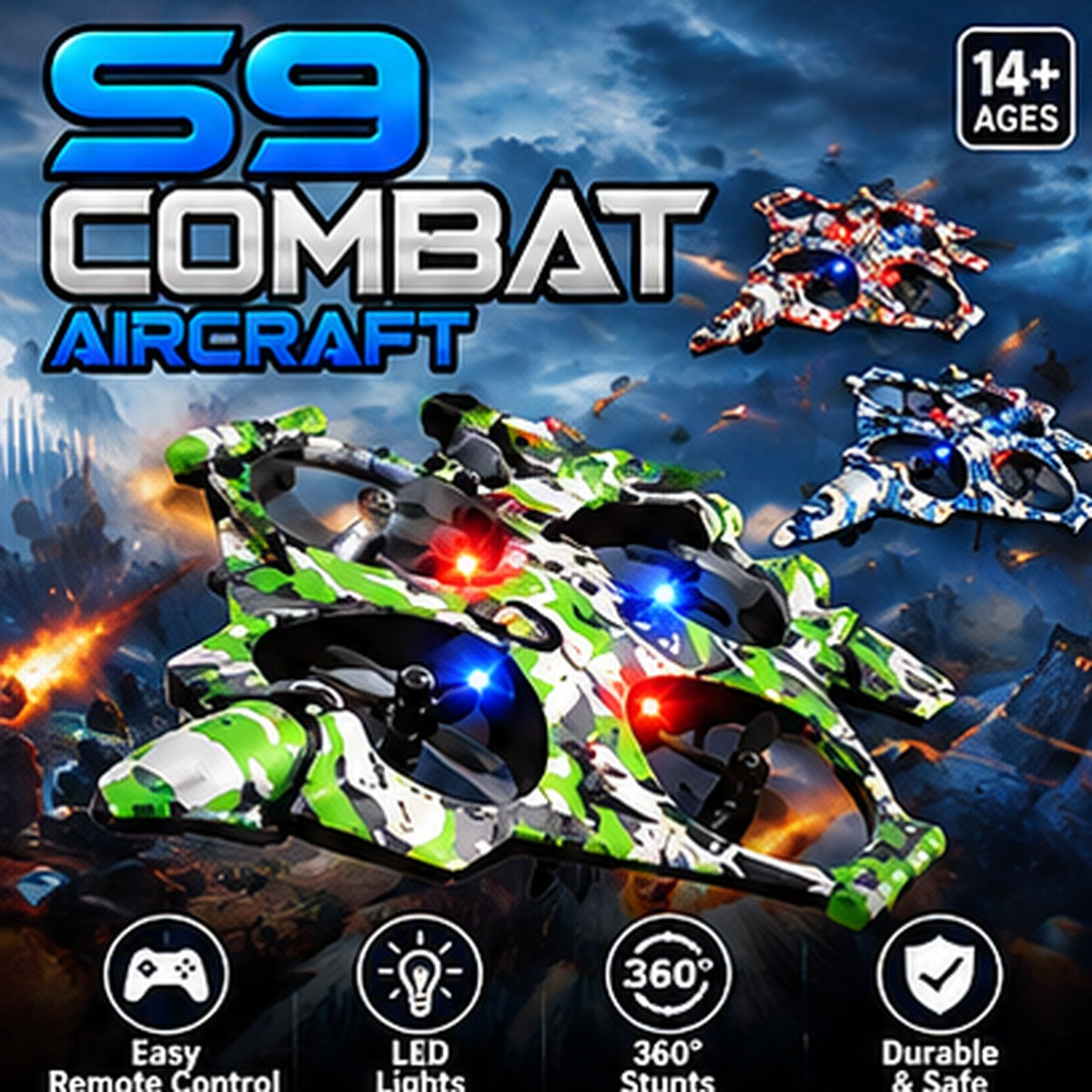 S9 RC Aerobatic Fighter Drone