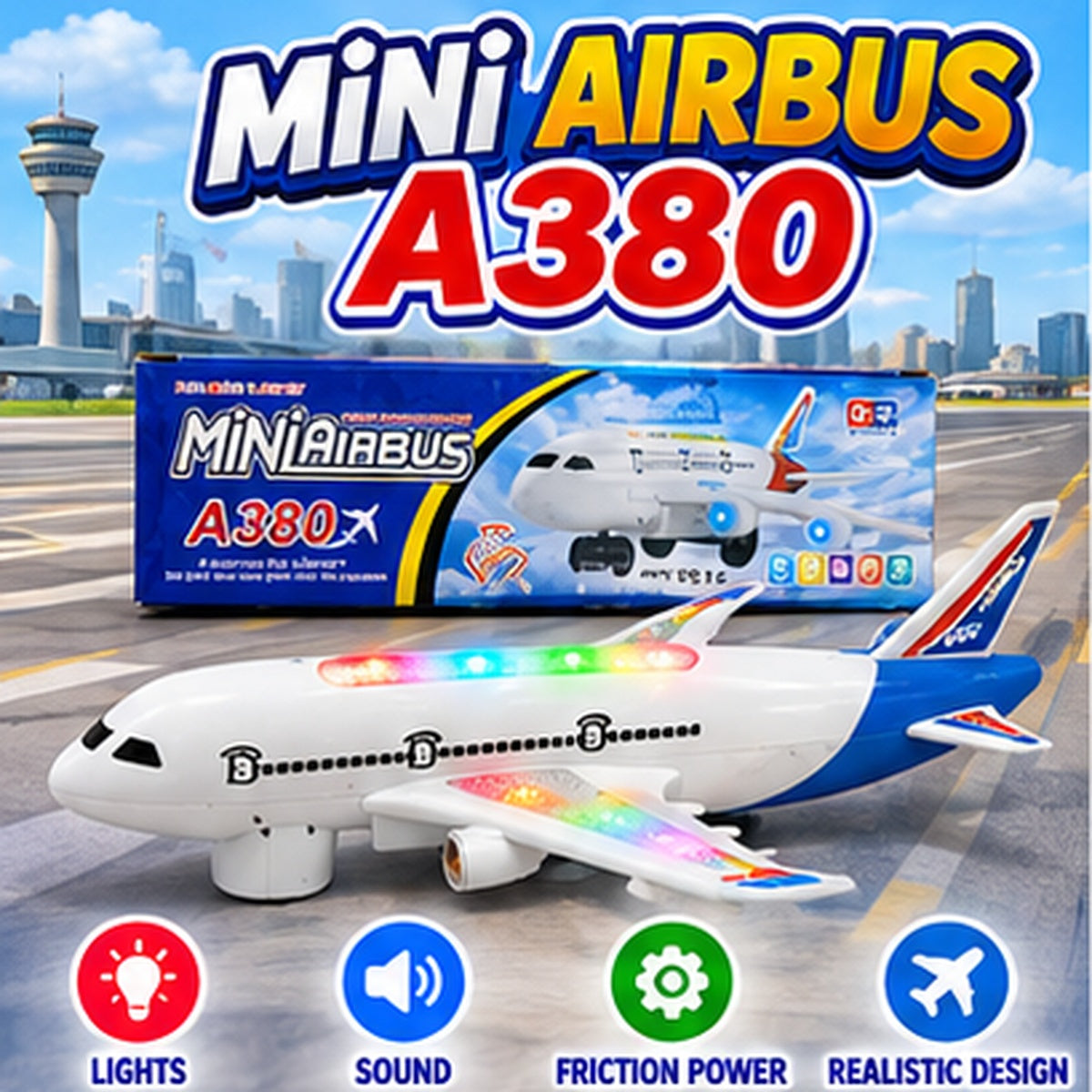 Passenger Airplane Model Toy