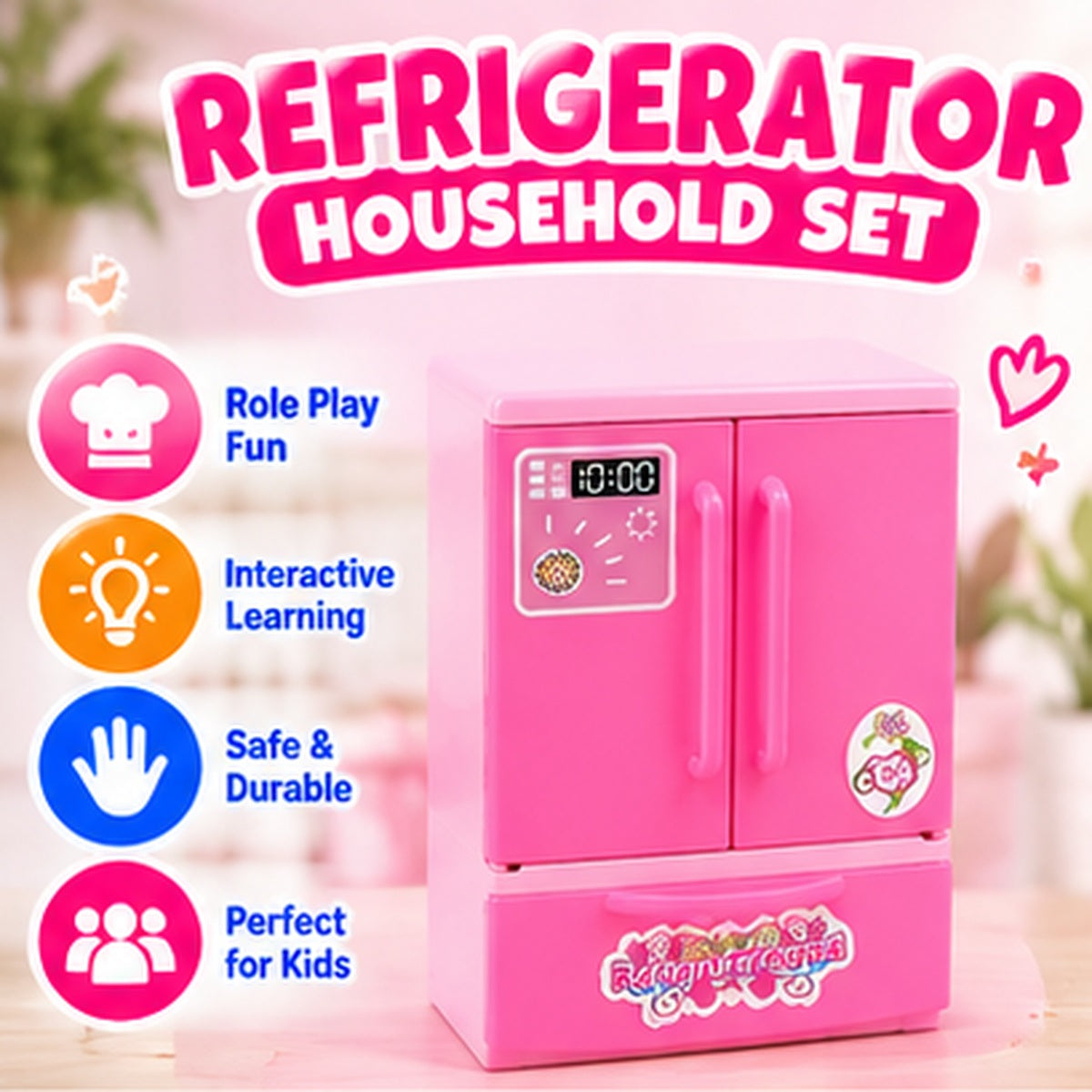 Interactive Miniature Kitchen Appliance Playset