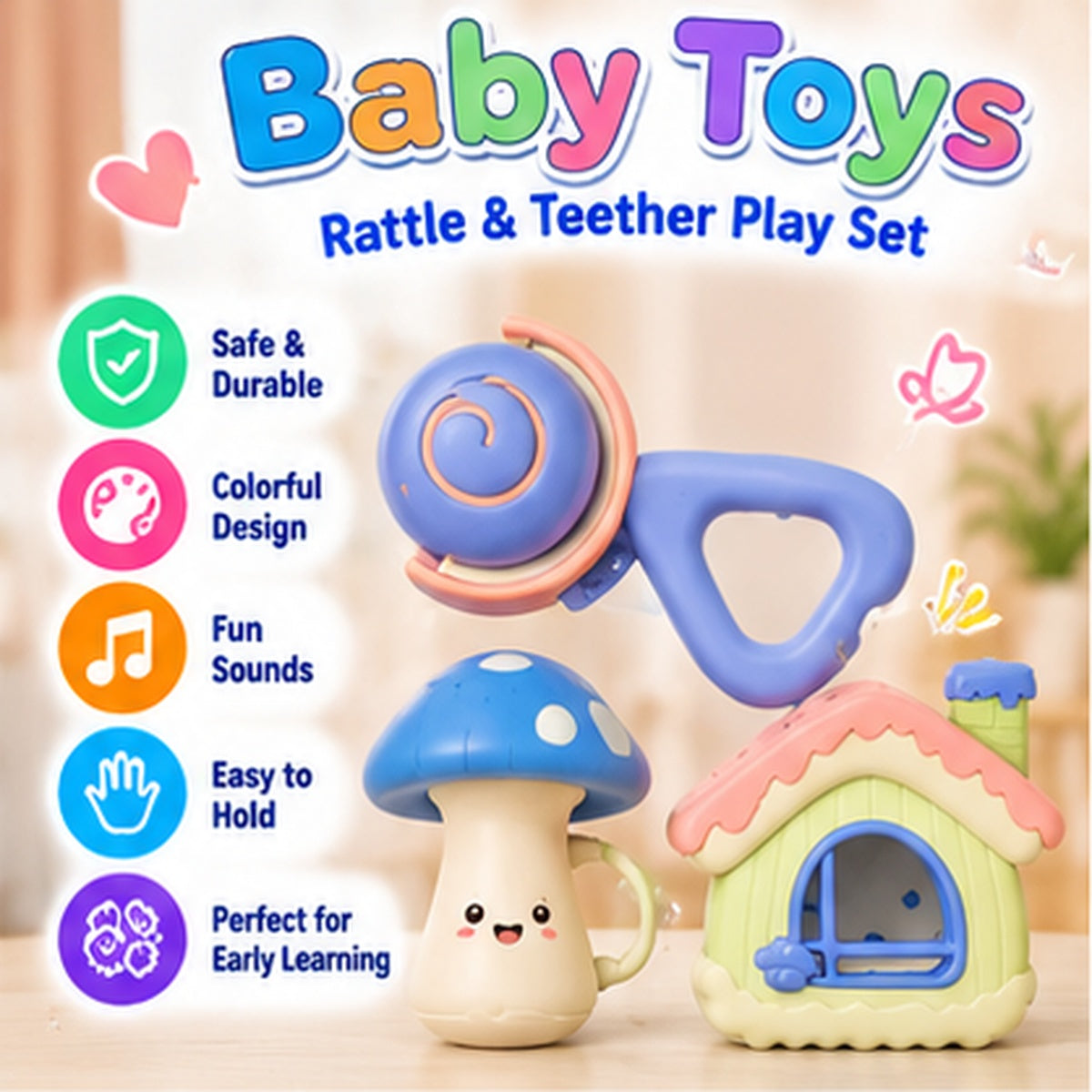 Baby Sensory Activity Toy Set