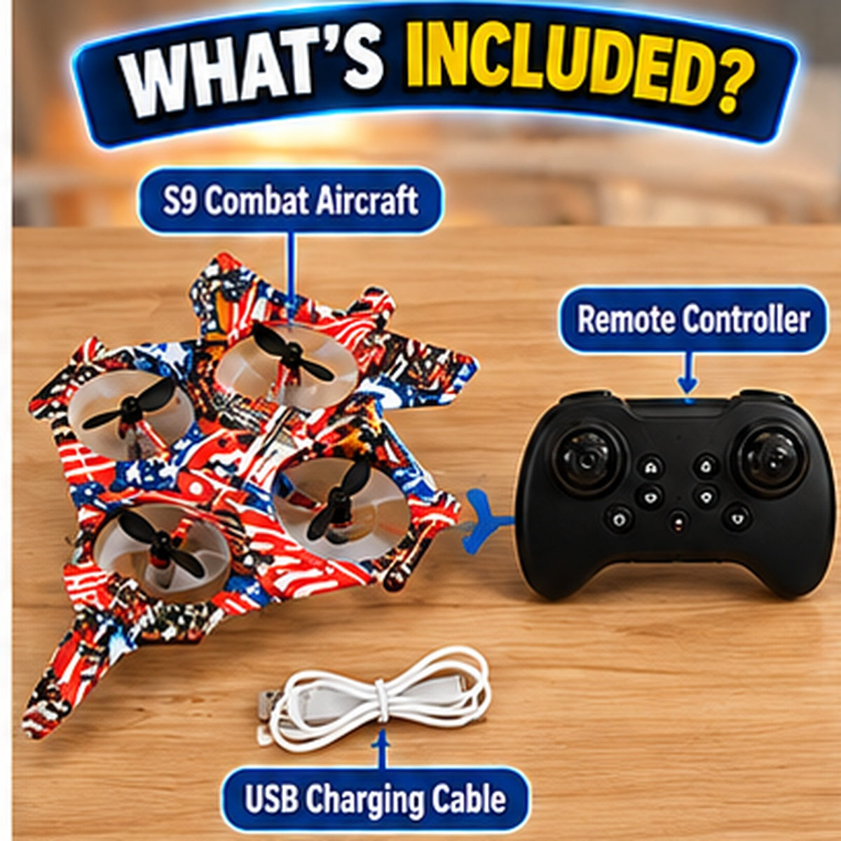 S9 RC Aerobatic Fighter Drone