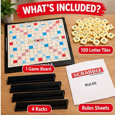 Crossword Word Building Board Game