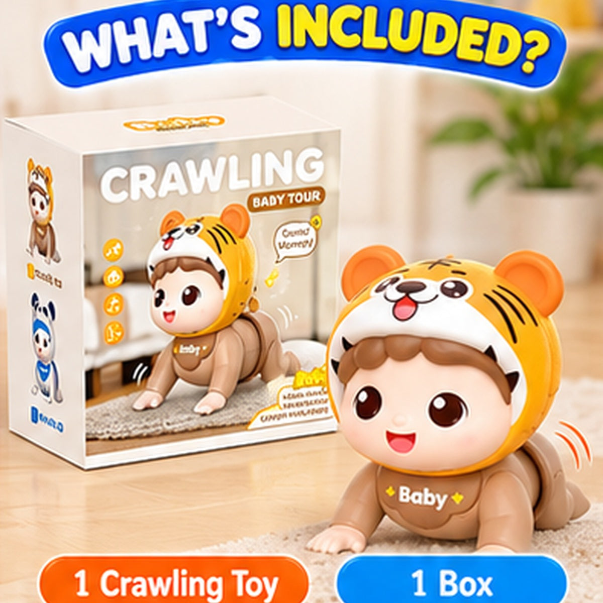 Electric Crawling Bear Toy