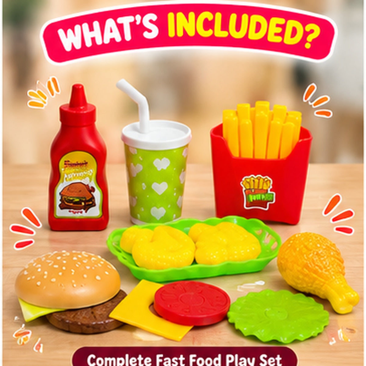 Fast Food Pretend Play Set