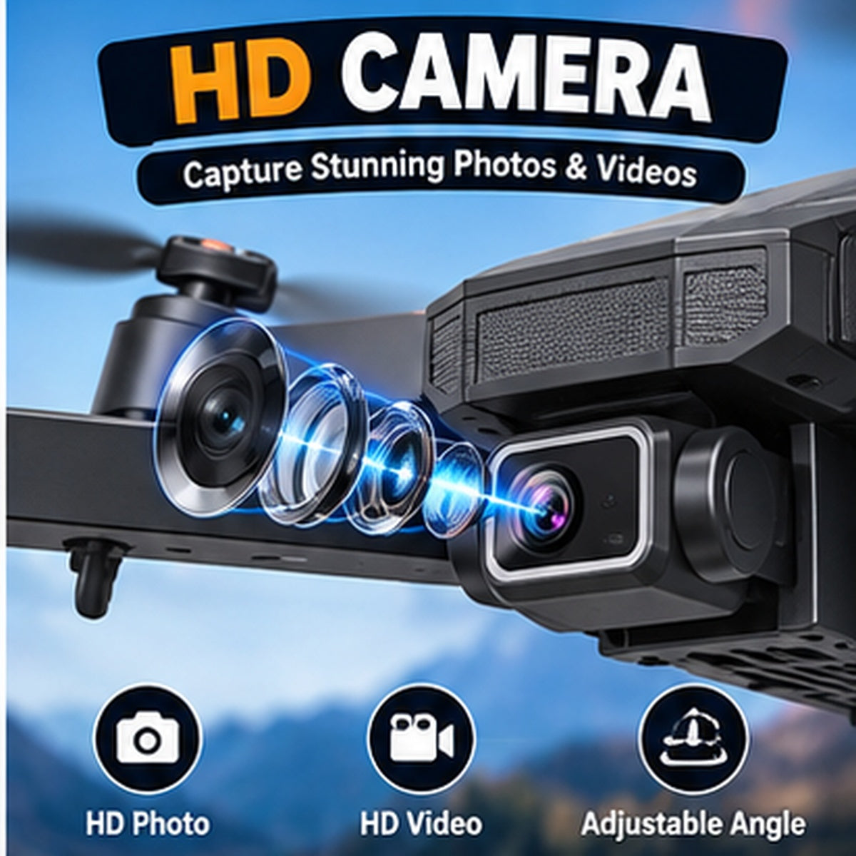 Q9 Foldable RC Drone with HD Camera