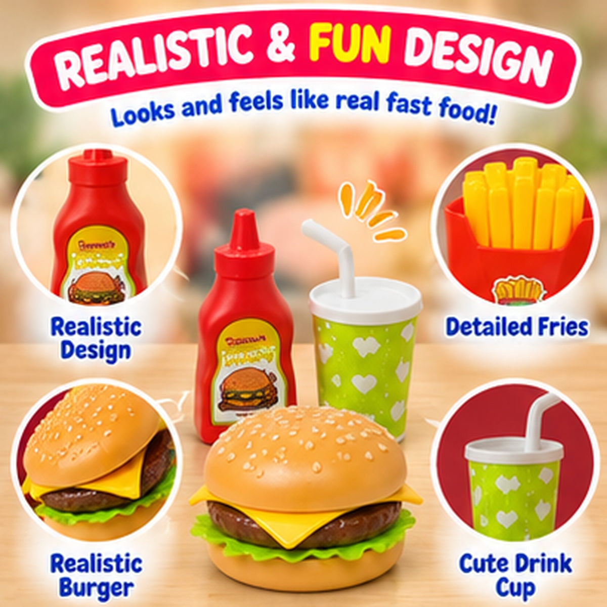 Fast Food Pretend Play Set