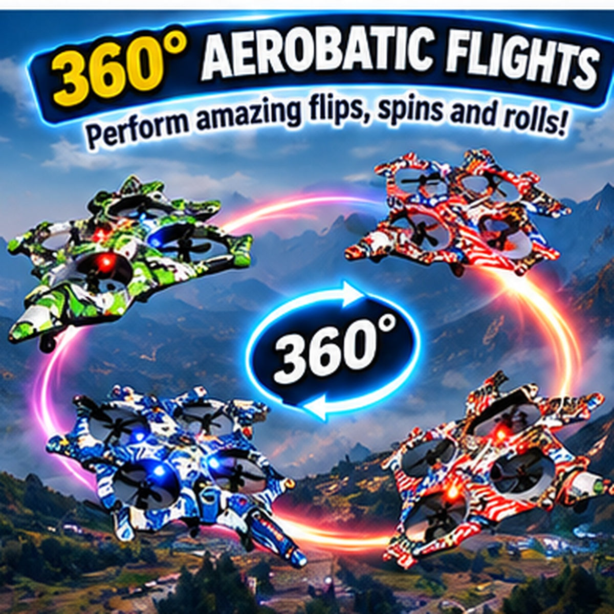 S9 RC Aerobatic Fighter Drone