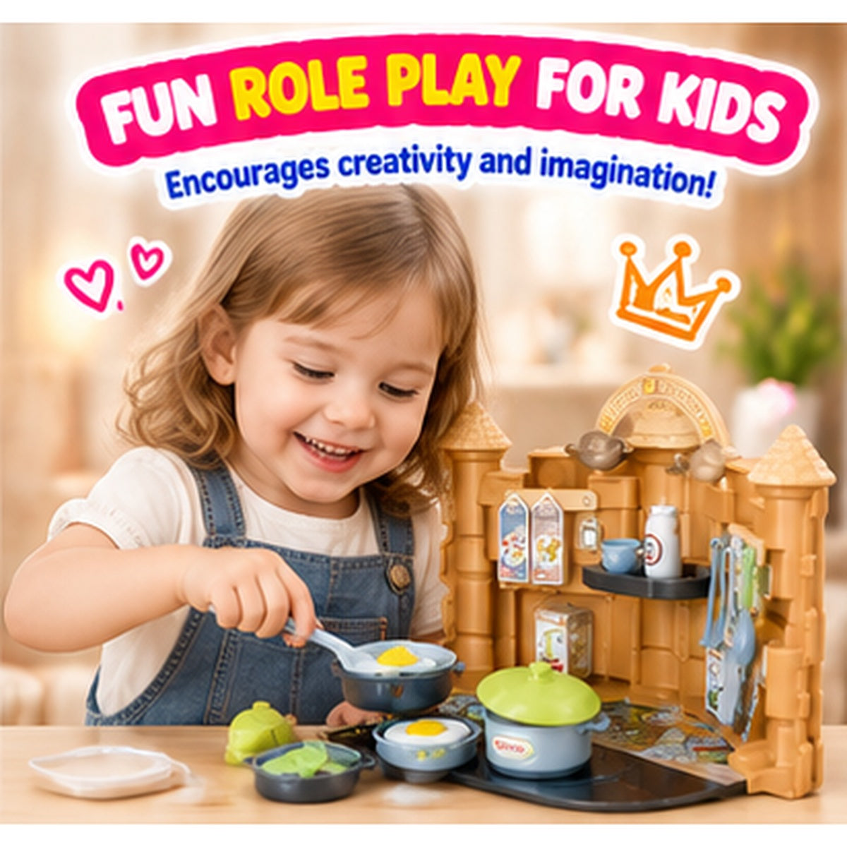 45-Piece Pretend Cooking & Housekeeping Set