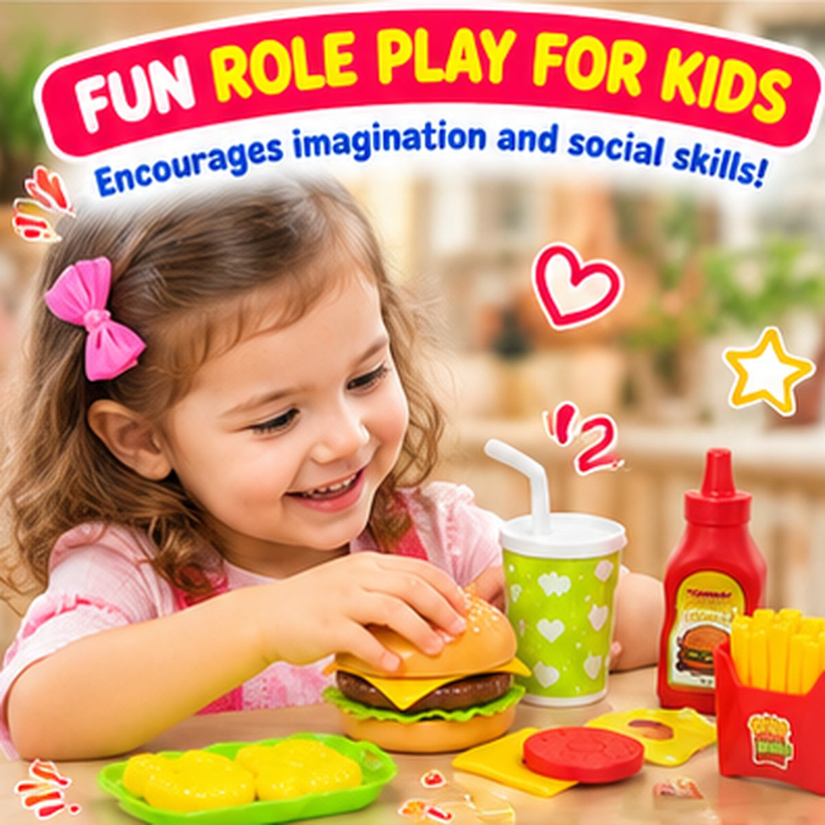 Fast Food Pretend Play Set