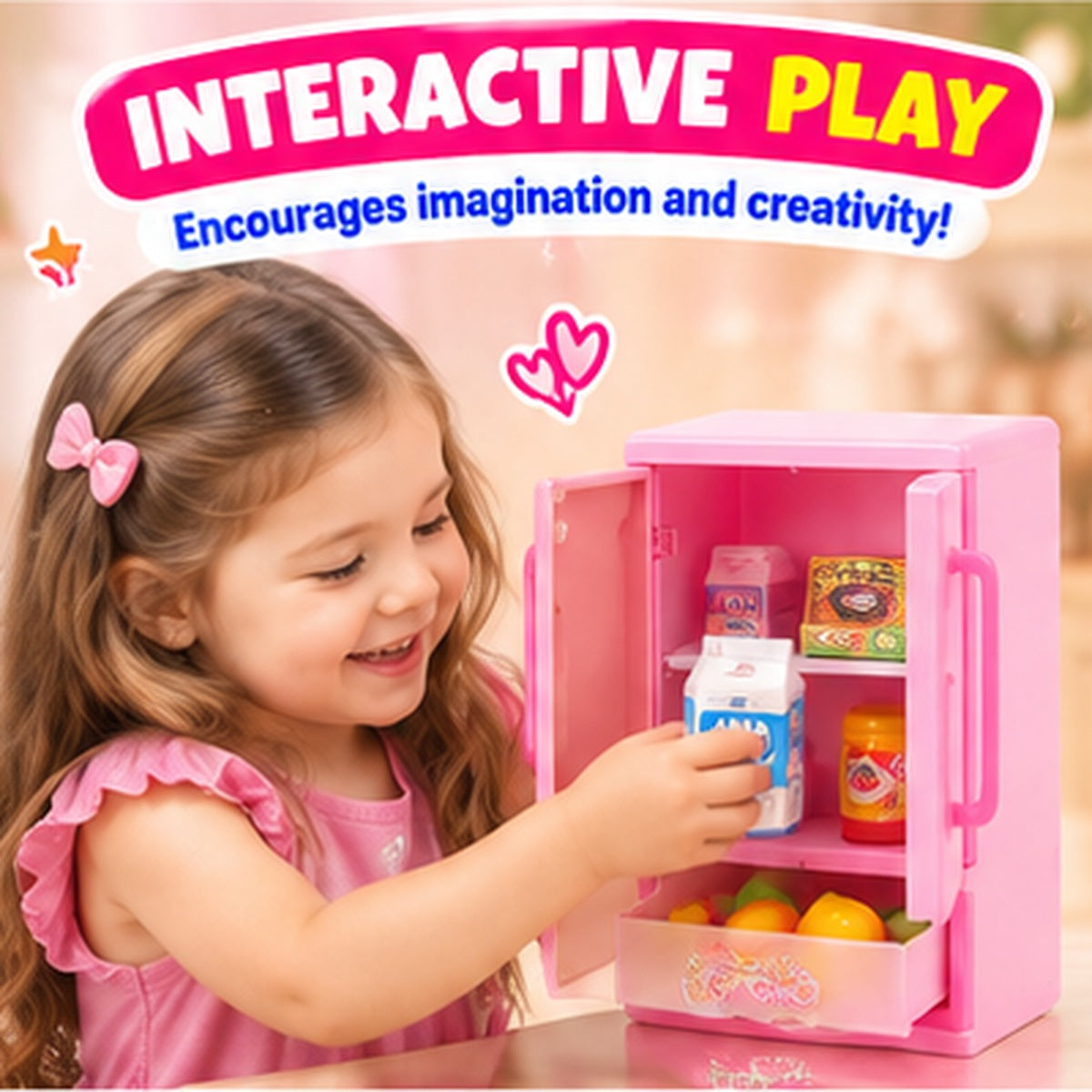 Interactive Miniature Kitchen Appliance Playset