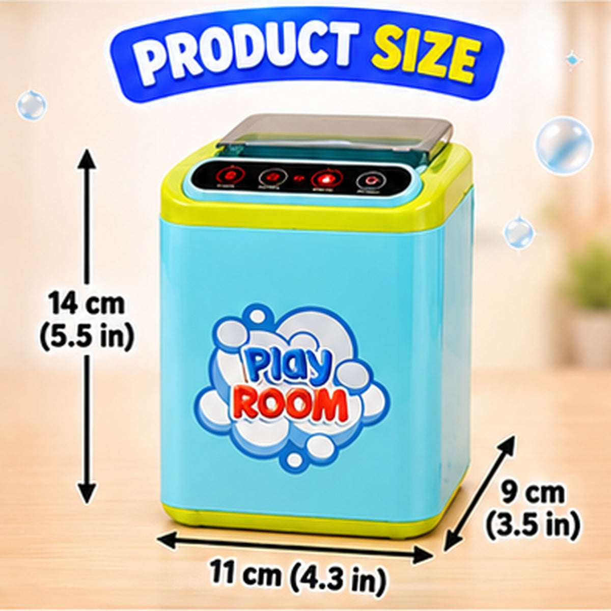 Interactive Vacuum Cleaner & Washing Machine Toy