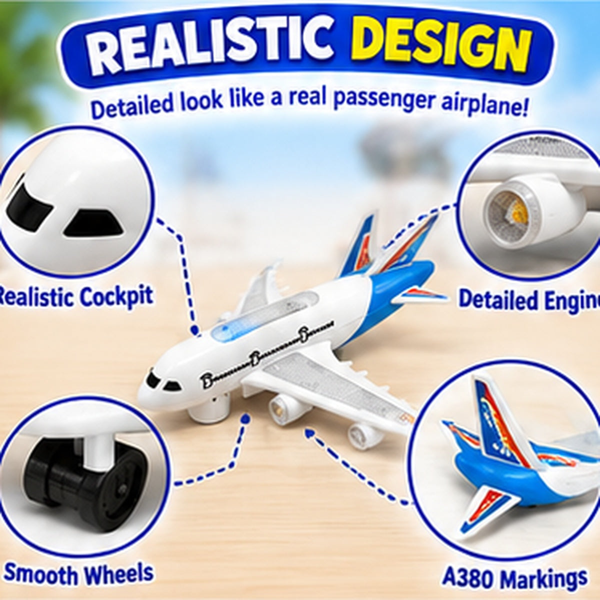 Passenger Airplane Model Toy