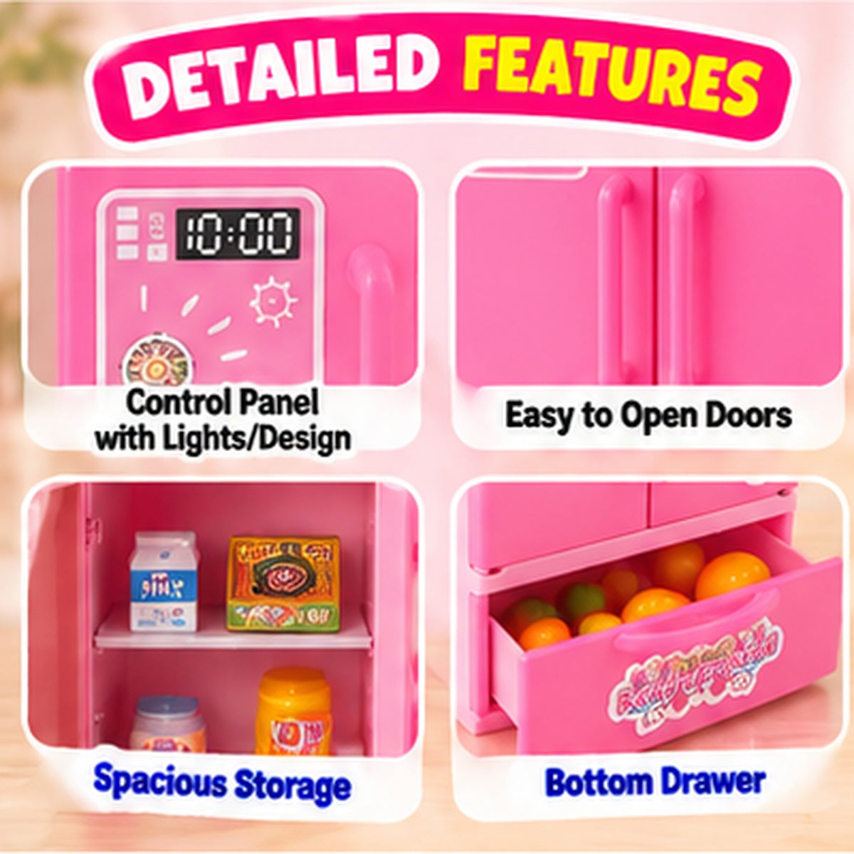 Interactive Miniature Kitchen Appliance Playset