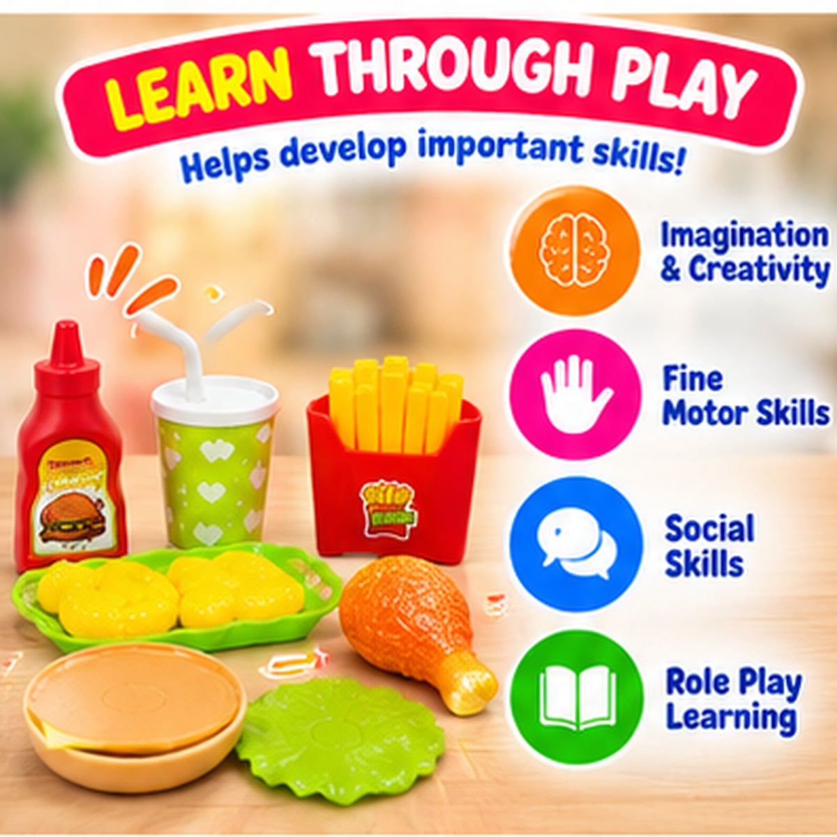 Fast Food Pretend Play Set