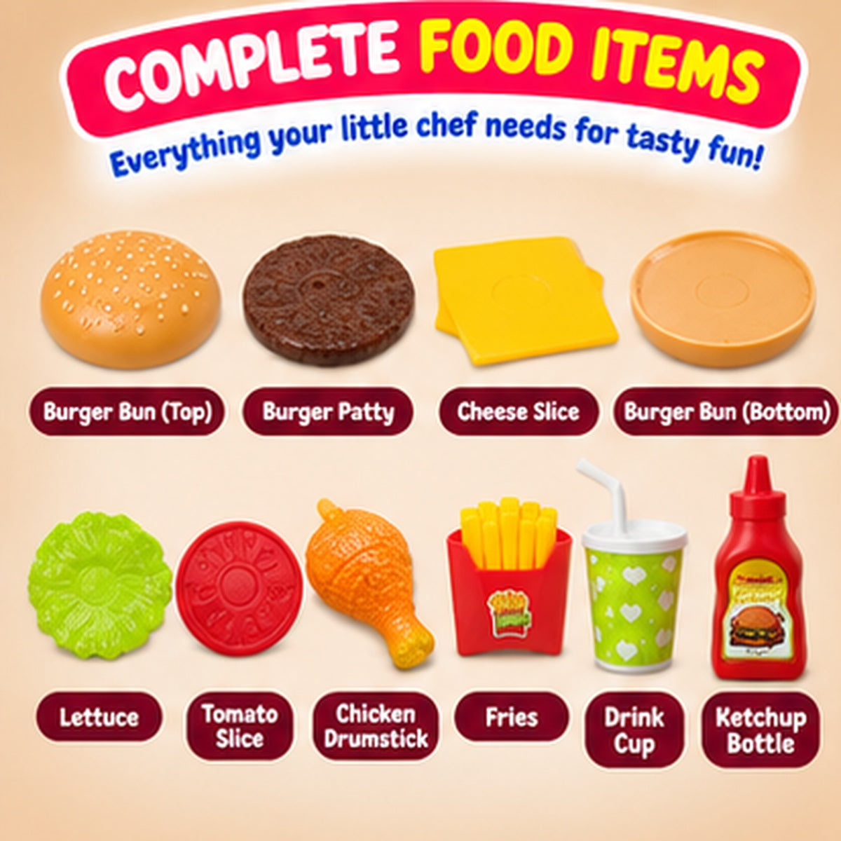 Fast Food Pretend Play Set