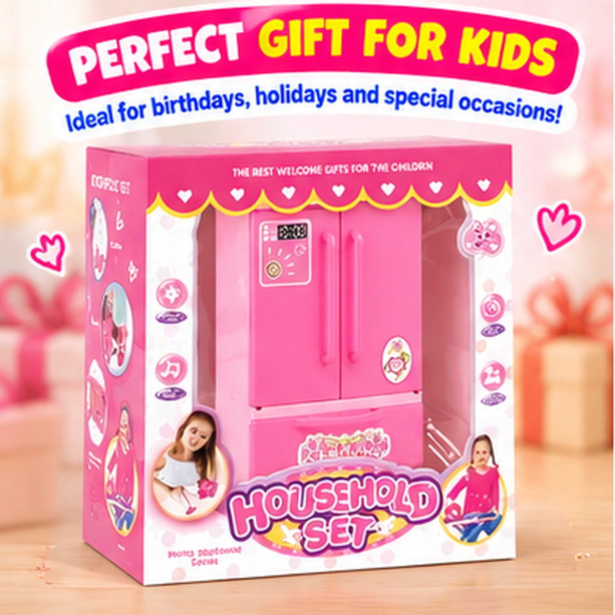 Interactive Miniature Kitchen Appliance Playset