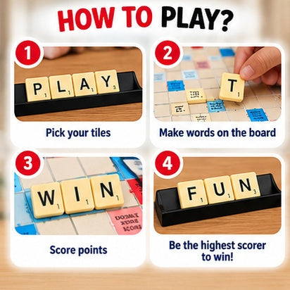 Crossword Word Building Board Game