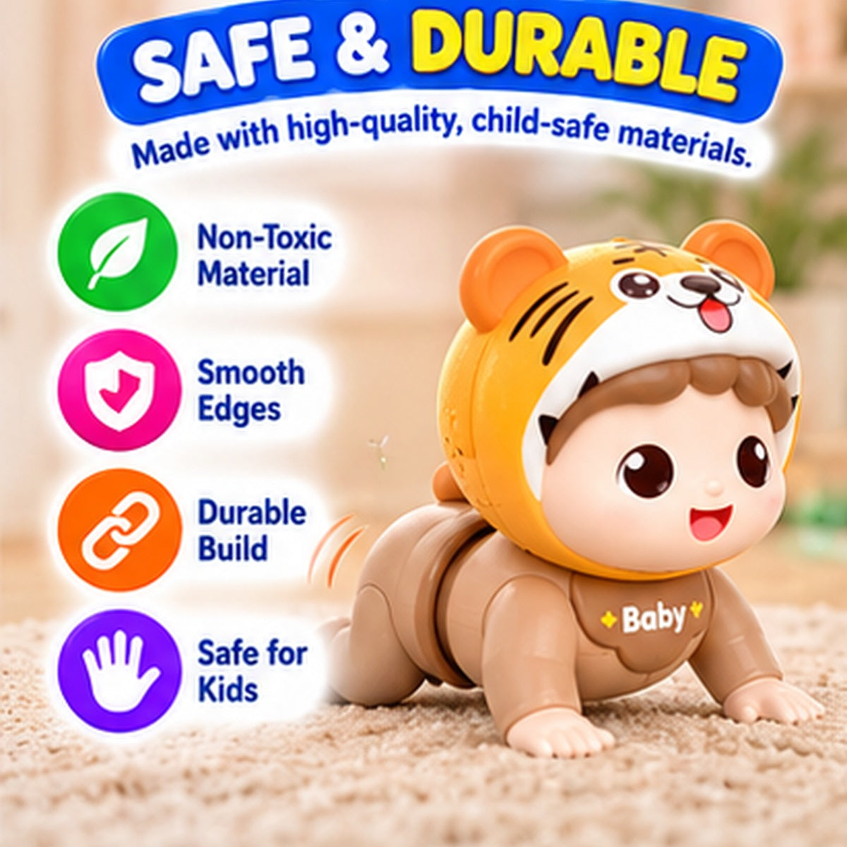 Electric Crawling Bear Toy