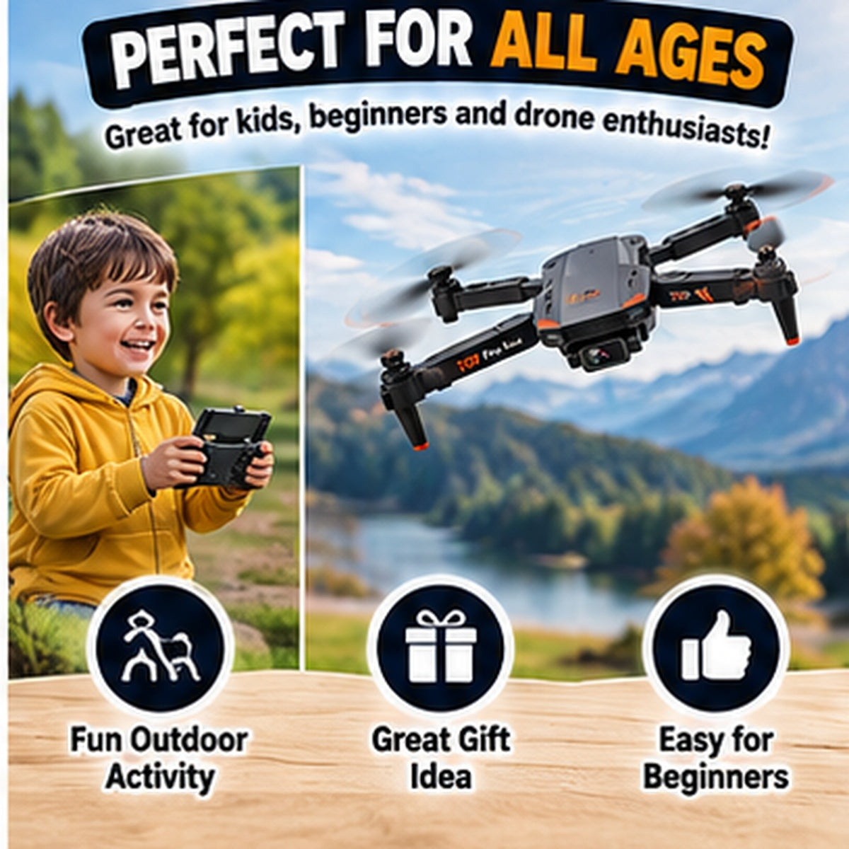Q9 Foldable RC Drone with HD Camera