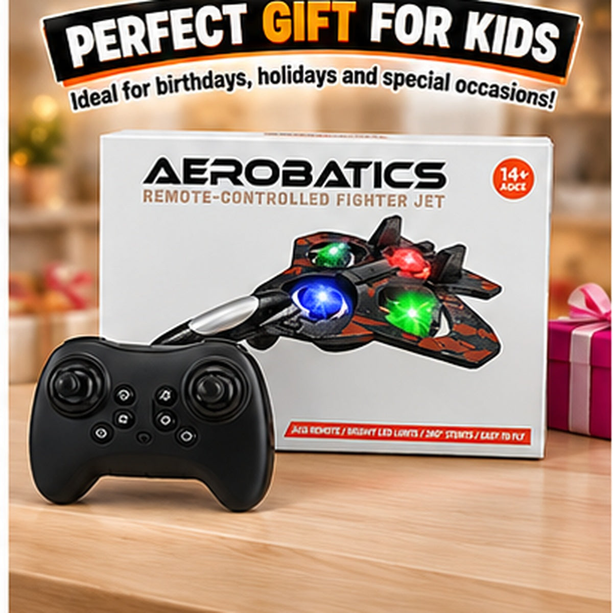 Remote Control Flying Quadcopter with LED Lights