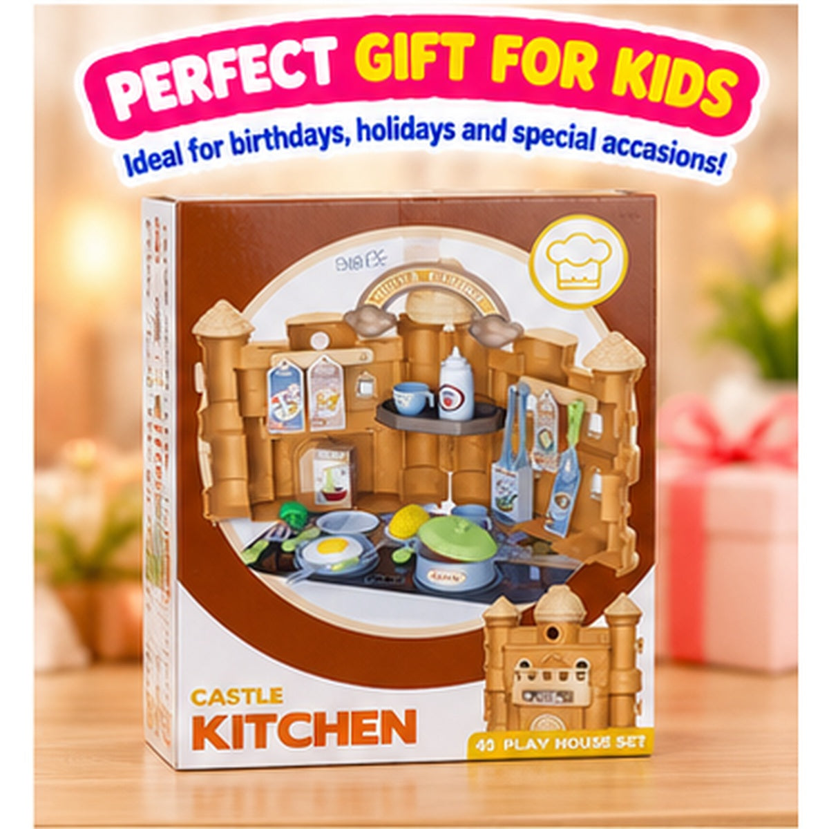 45-Piece Pretend Cooking & Housekeeping Set