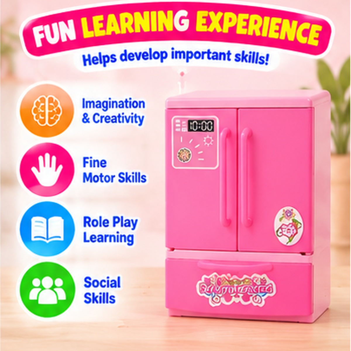 Interactive Miniature Kitchen Appliance Playset