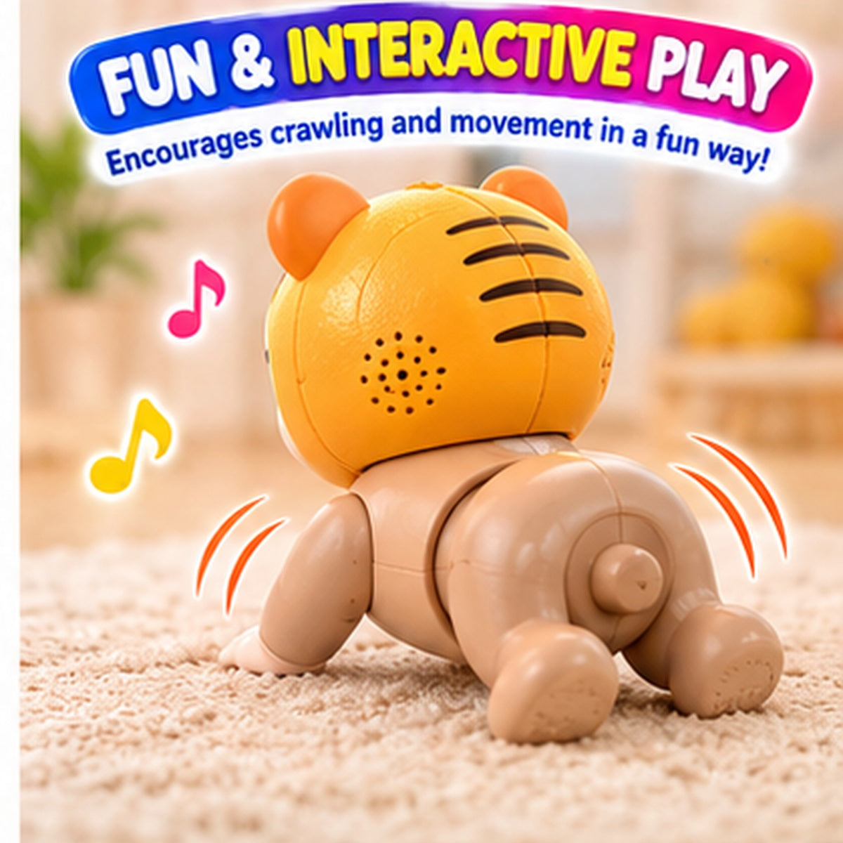 Electric Crawling Bear Toy