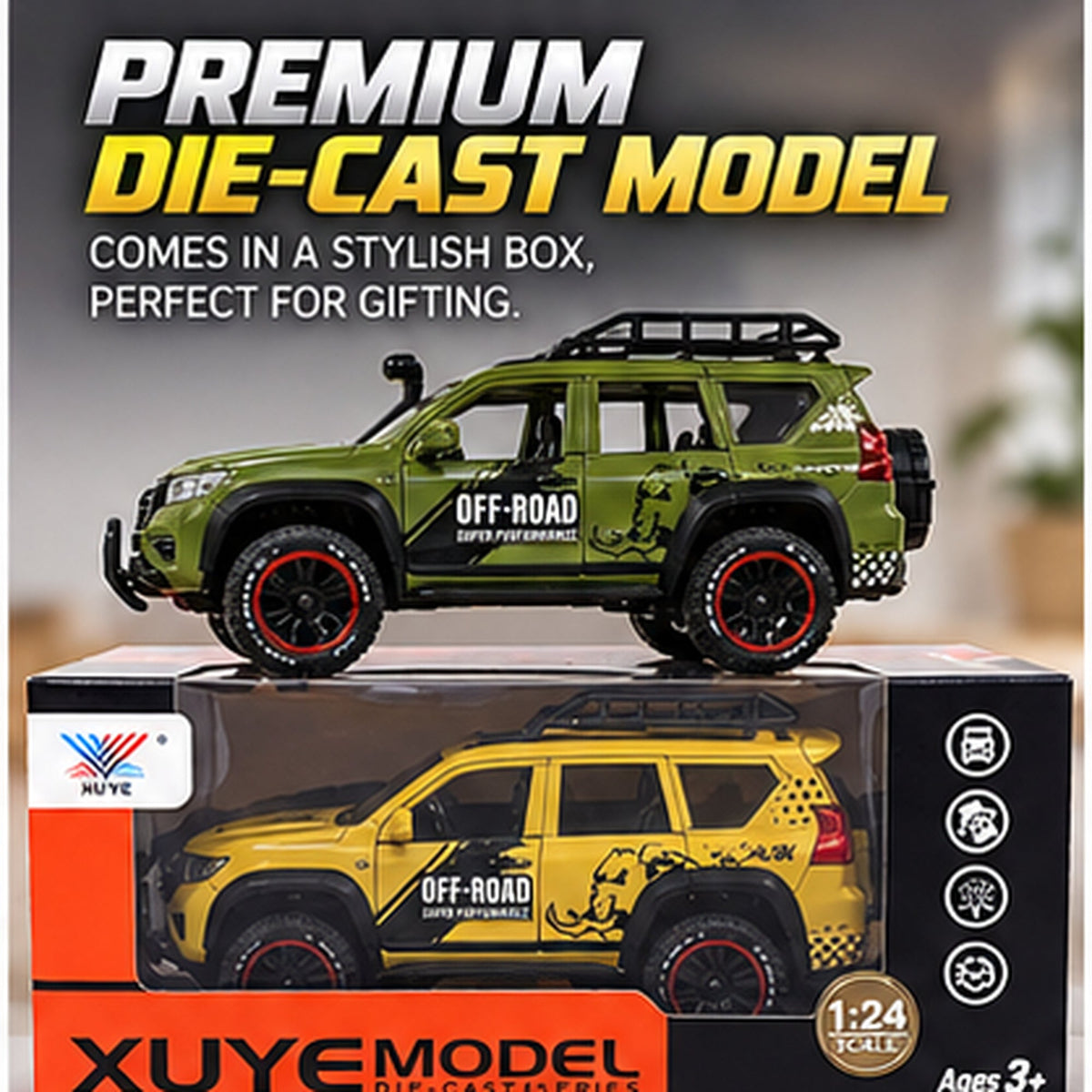 1:24 Scale Rugged Off-Road SUV Toy Model