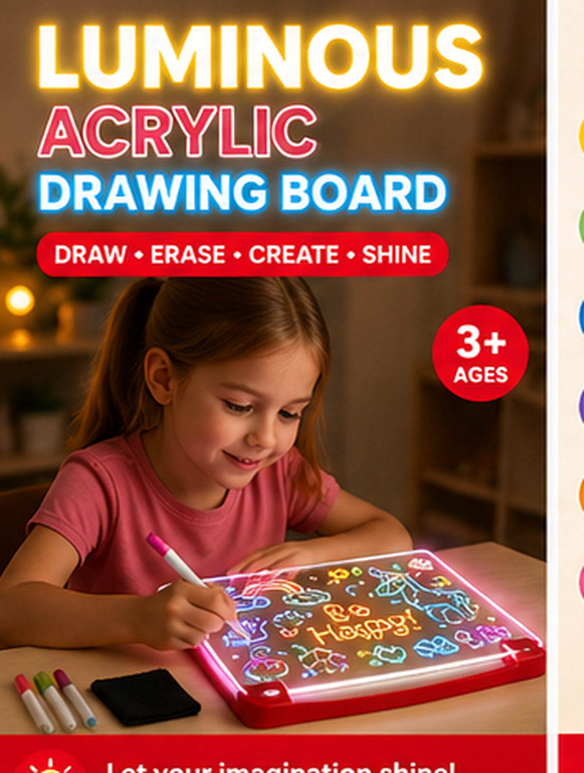Luminous Acrylic Drawing Board