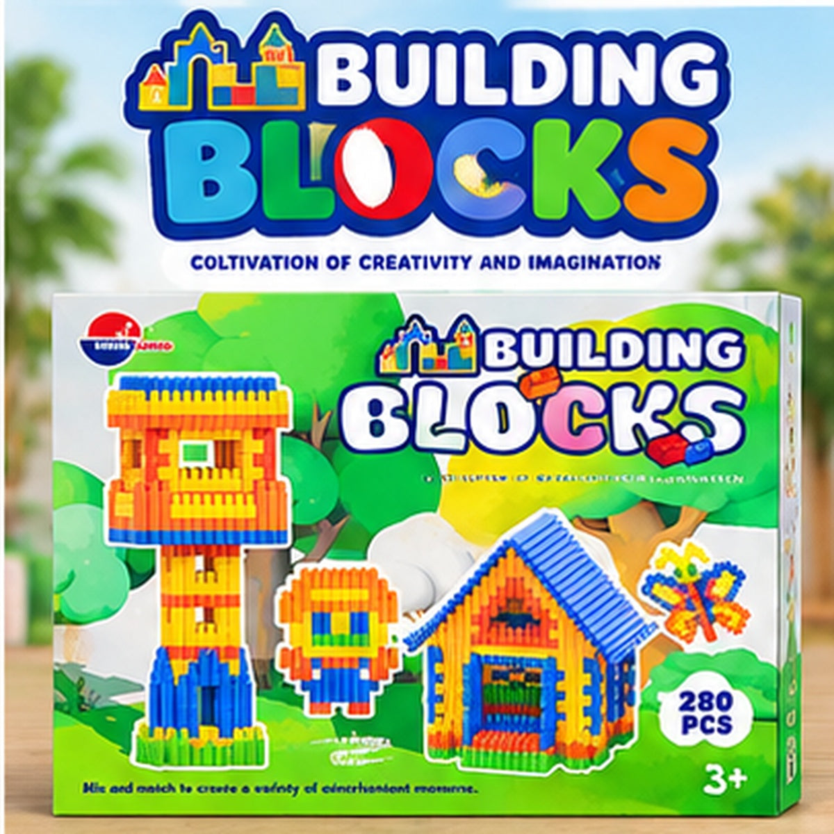 280-Piece Creative Construction Building Blocks