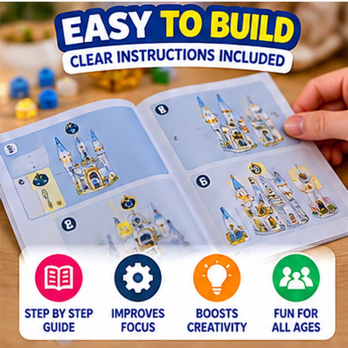 Wonderland Castle Building Blocks Set – 8 Models