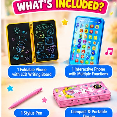 2-in-1 Drawing Board & Musical Learning Phone