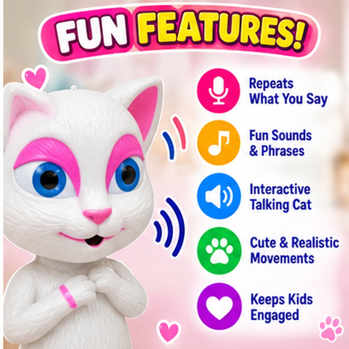 Interactive Talking Cat Toy